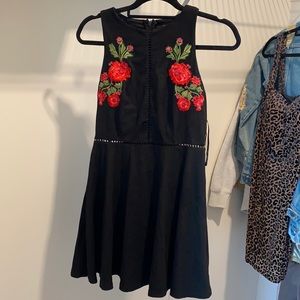 Embroidered floral dress